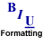 Formatting